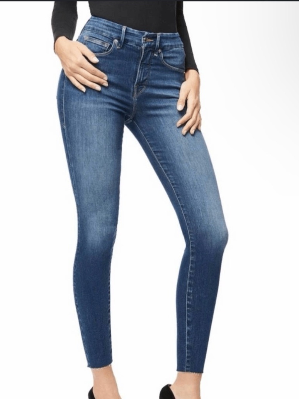 Good American Good Waist Crop jeans